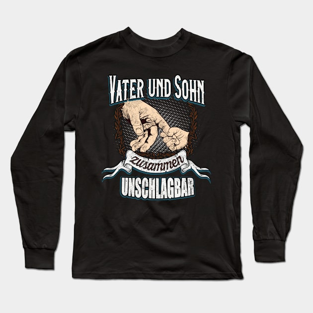 Vater & Sohn unschlagbar Long Sleeve T-Shirt by Foxxy Merch